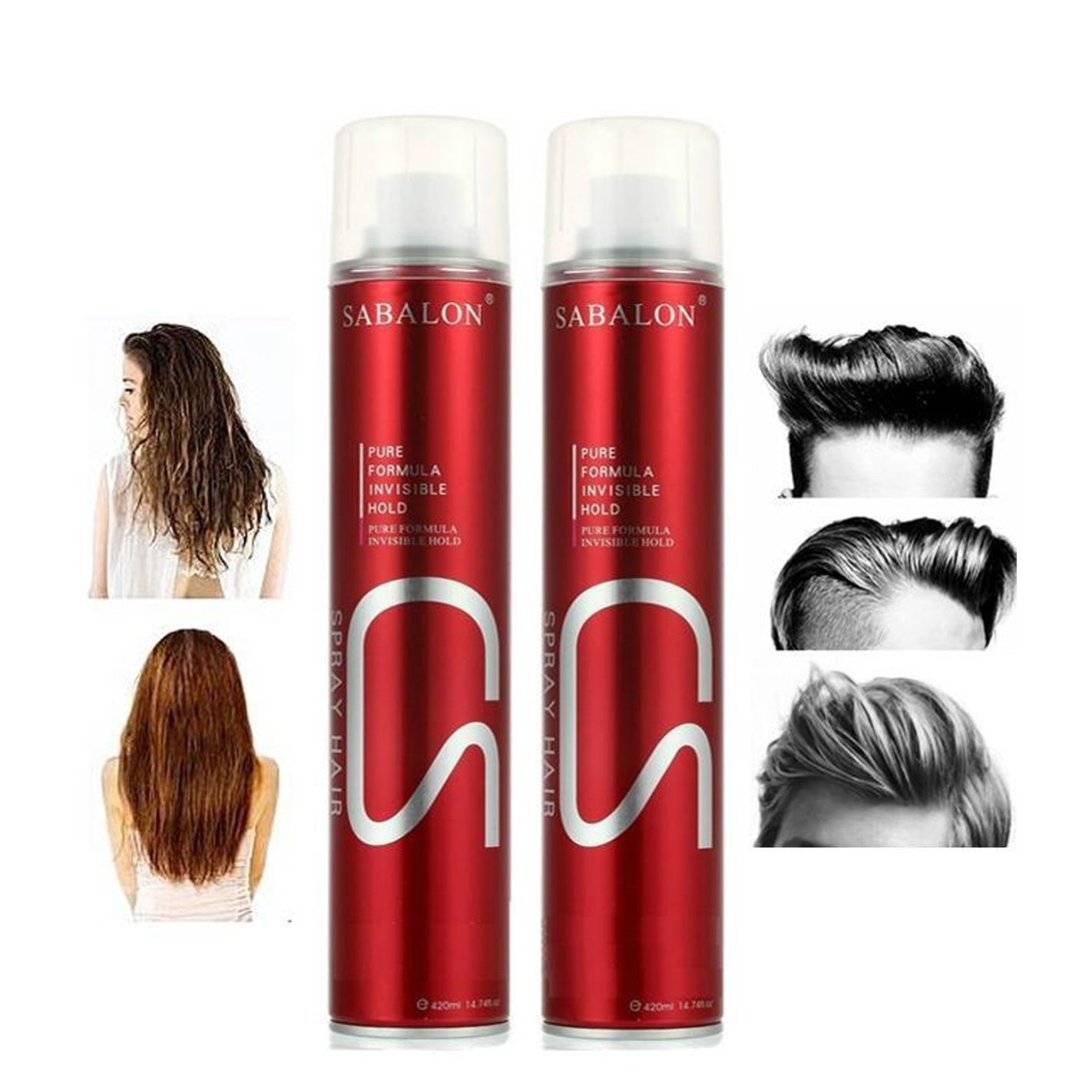 SABALON S2 Hair Styling Spray 250ML | Pure Formula Invisible Hold | Super Strong Hold For Curls, Straight & Styling | For Men & Women | Professional Use